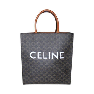 Celine Vertical Cabas Triomphe Large Tote in Tan